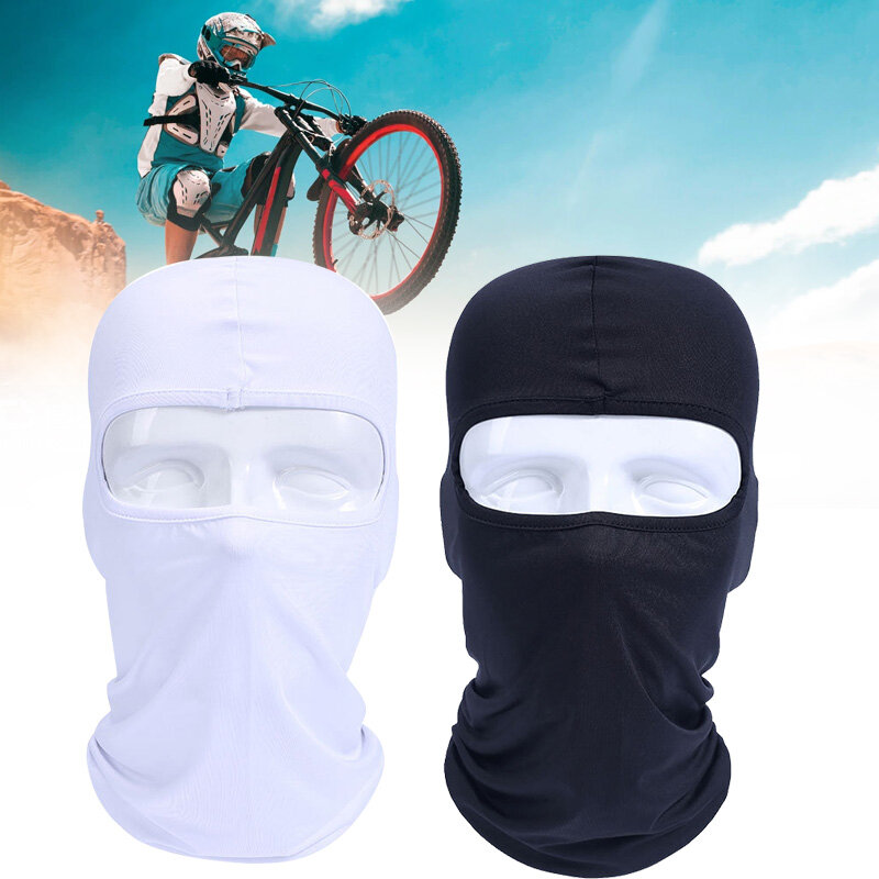 Máscara de esqui preto lycra motocicleta para homens mulheres máscara de rosto cheio balaclava ciclismo esqui vento inverno máscara de neve pescoço bicicleta ao ar livre