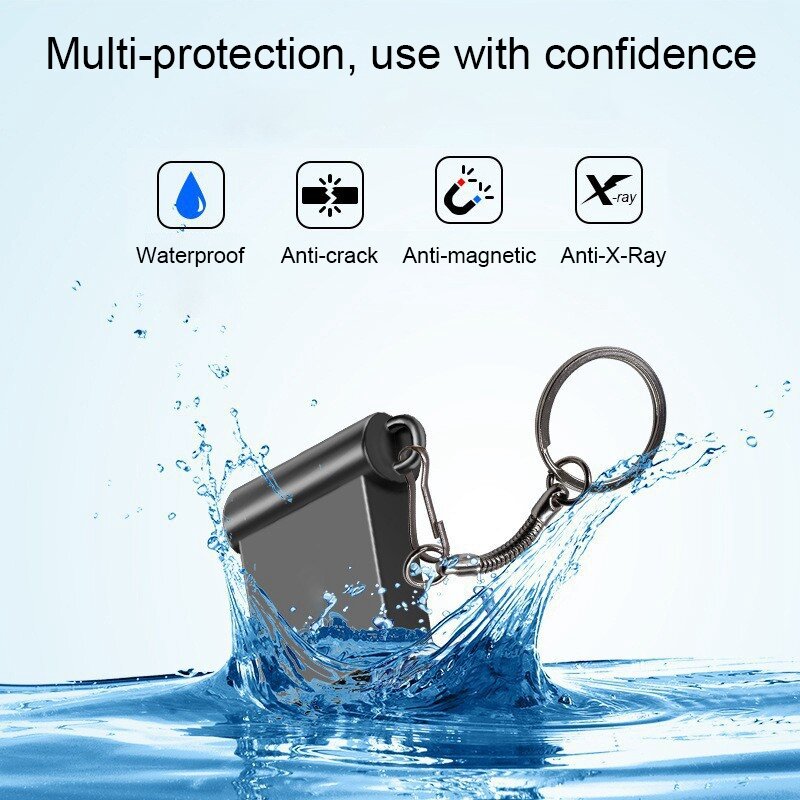 Mini clé USB de voiture, clé USB, disque U portable, stockage externe, 2 To