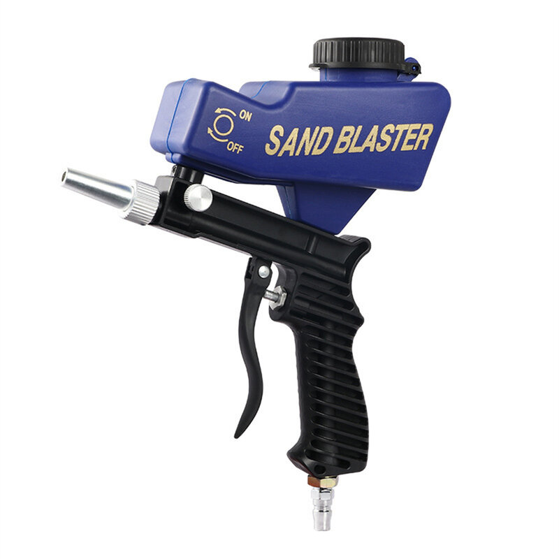 Pistol Sandblasting Gravitasi 600Ml Cangkang Independen Yang Dapat Disesuaikan dengan Filter Mesin Sandblasting Alat Kapasitas Besar