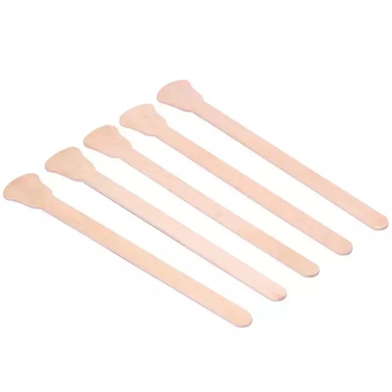 50Pcs Waxing Wax Wooden Disposable Bamboo Sticks Spatula Tongue Depressor Kit Beauty Tool Hair Removal Cream Depilatory