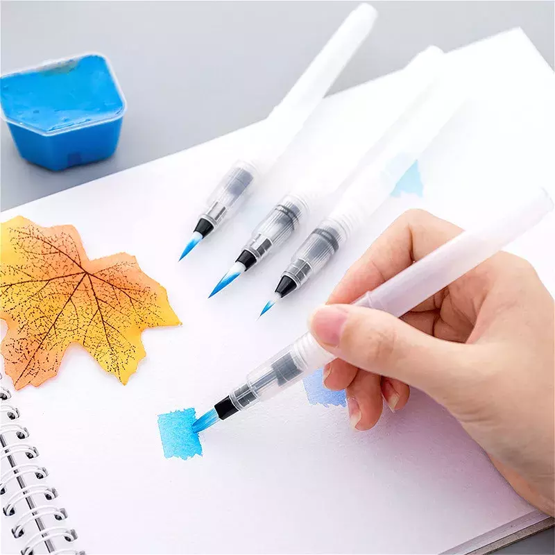 1Pcs Mode Nachfüllbar Pinsel Wasser Farbe Pinsel Weiche Aquarell Pinsel Tinte Stift für Malerei Calligraph Zeichnung Kunst Liefert