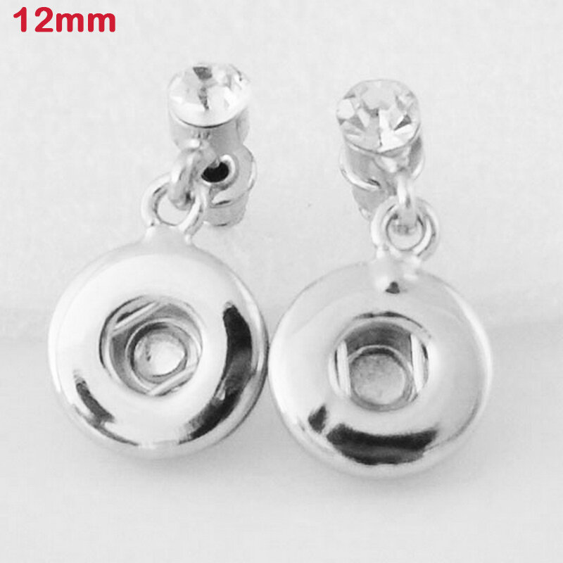 New 12mm  Snap Button Earring    DIY  jewelry   XH3300
