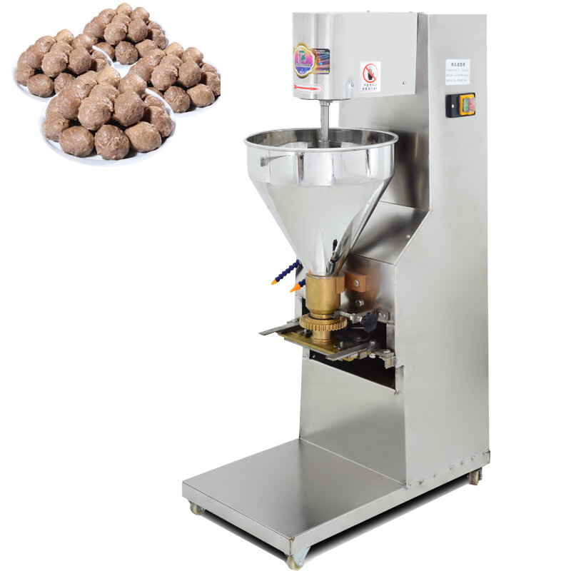 Máquina formadora de albóndigas automática comercial, máquina Vertical de bolas de carne eléctrica de acero inoxidable, 220V, 1.1KW