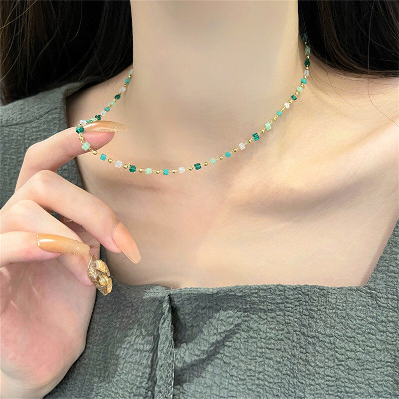 2022 nuovo Design coreano carino piccola collana fresca per le donne moda girocollo ragazze catena clavicola tendenza gioielli accessori regalo