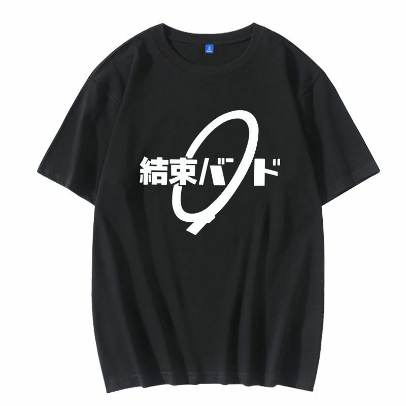 Bocchi-camisetas de Anime de Rock para hombre y mujer, camisas con estampado de logotipo de banda kessoku, Goto Hitori Ijichi Nijika, ropa de Cosplay de manga corta