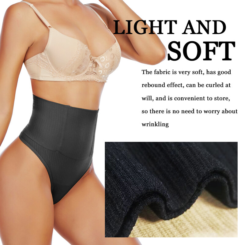 Sexywg Thong Panty Shaper Hoge Taille Tummy Controle Slipje Afslanken Ondergoed Taille Trainer Vormgeven Slips Butt Lifter Shapewear