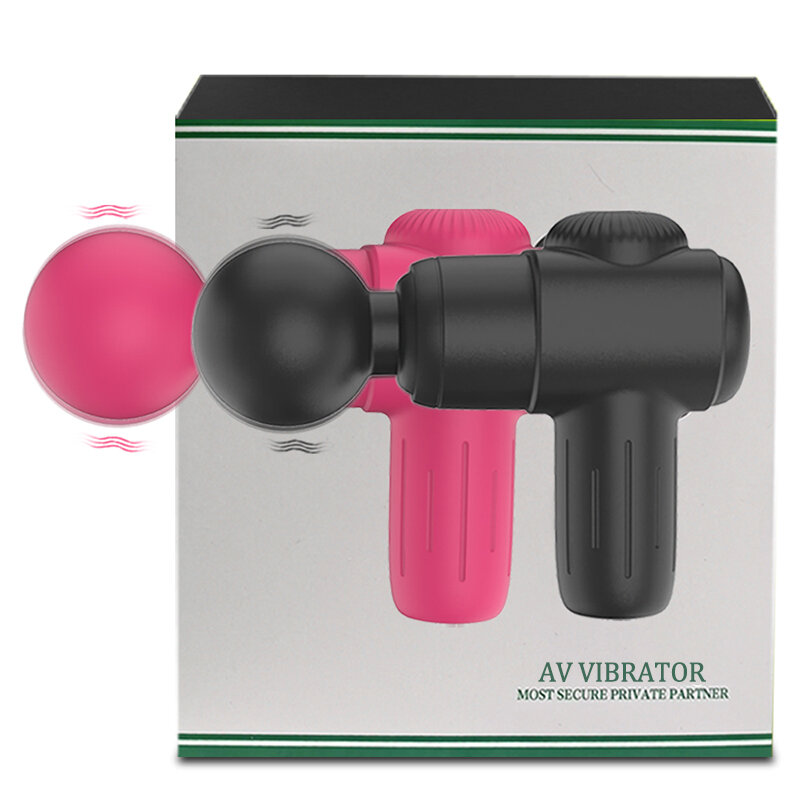 Mini varita mágica AV portátil para mujeres y adultos, vibrador potente de 10 velocidades, estimulador de clítoris femenino, masajeador impermeable, Juguetes sexuales