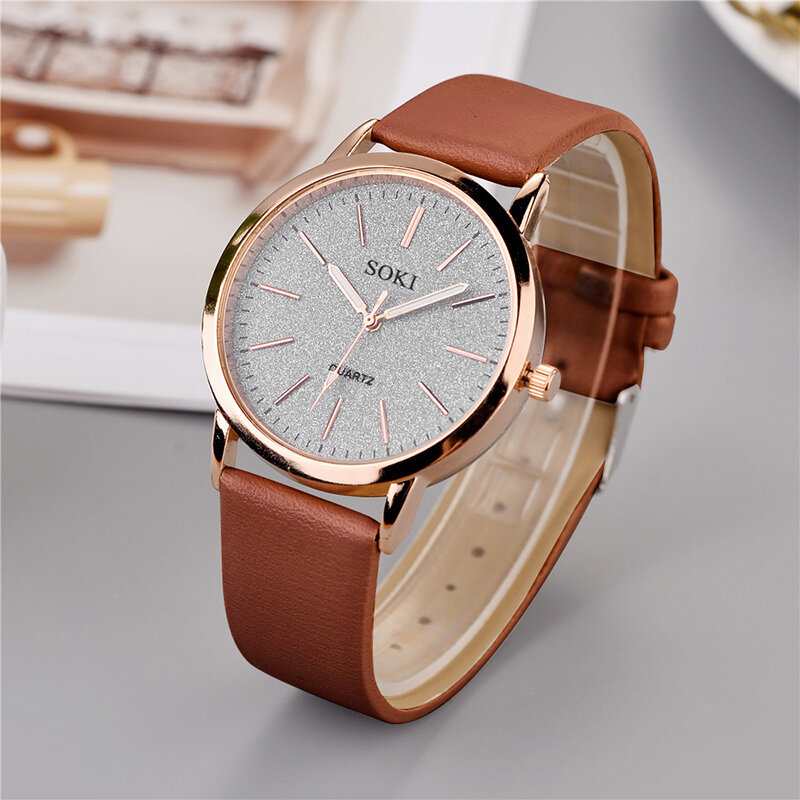 Dames Mode Horloge Nieuwe Eenvoudige Toevallige Vrouwen Analoge Horloge Armband Gift Montre Femme (Geen Doos)