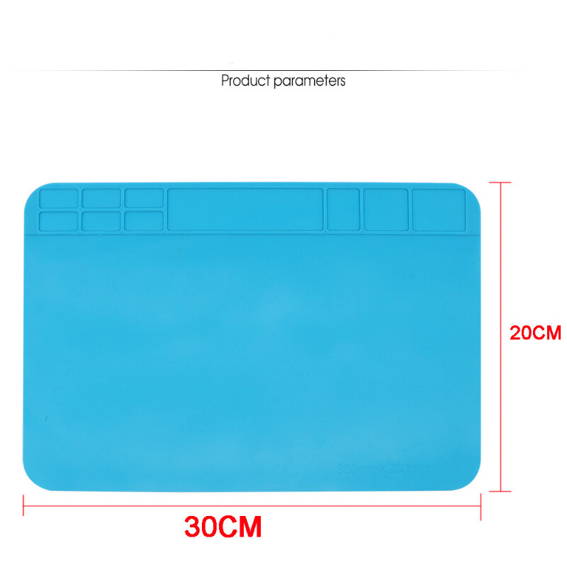 Силиконовый теплоизоляционный коврик для пайки, 300*200 мм