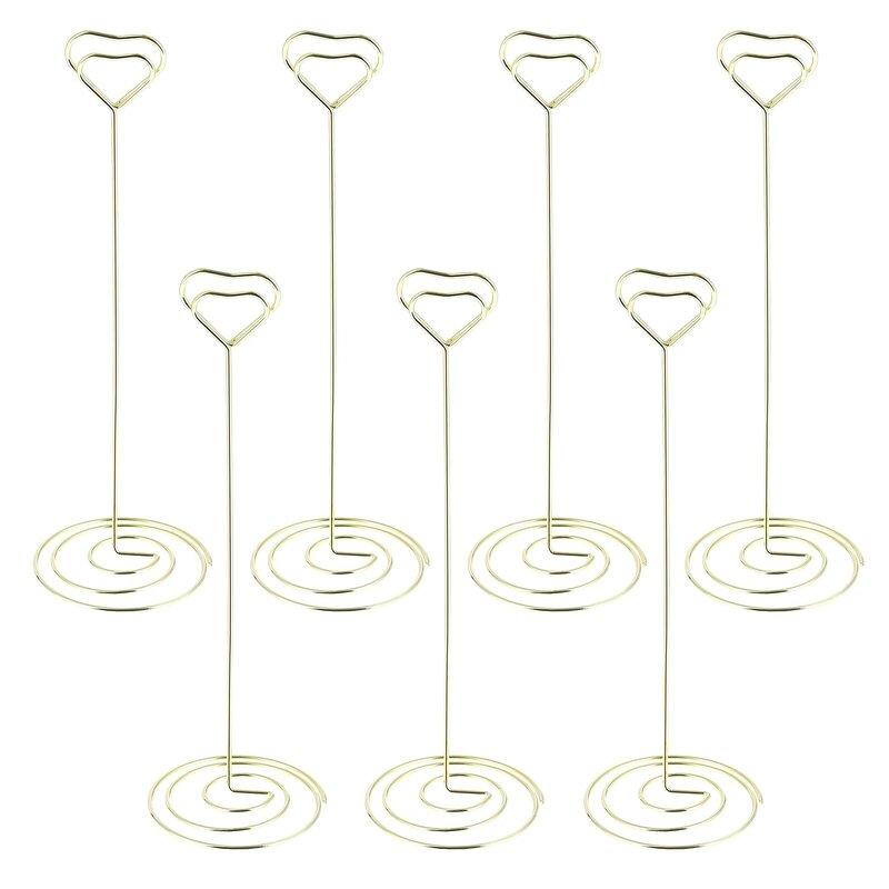 10pcs Tabletop Decorative Memo Clamps Note Clamps Photo Clips for Wedding Home Hotel