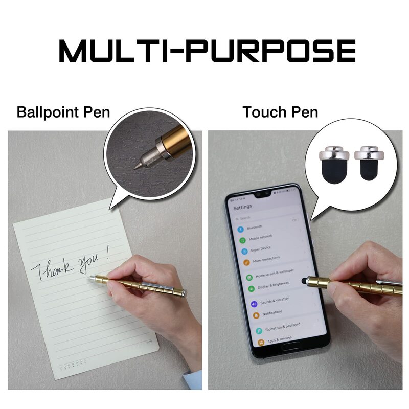 Polar Fidget Magnetic Pen Metal Decompression Pen Touch Pen Multifunctional Deformable Magnet Writing Pen Toy Gift