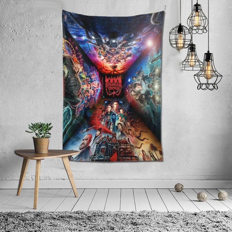 2022 Hot New TV Show Movie Stranger Things Season 4 To 1 Poster Home Decor Study Bedroom Wall Paintings Picture House Decorative