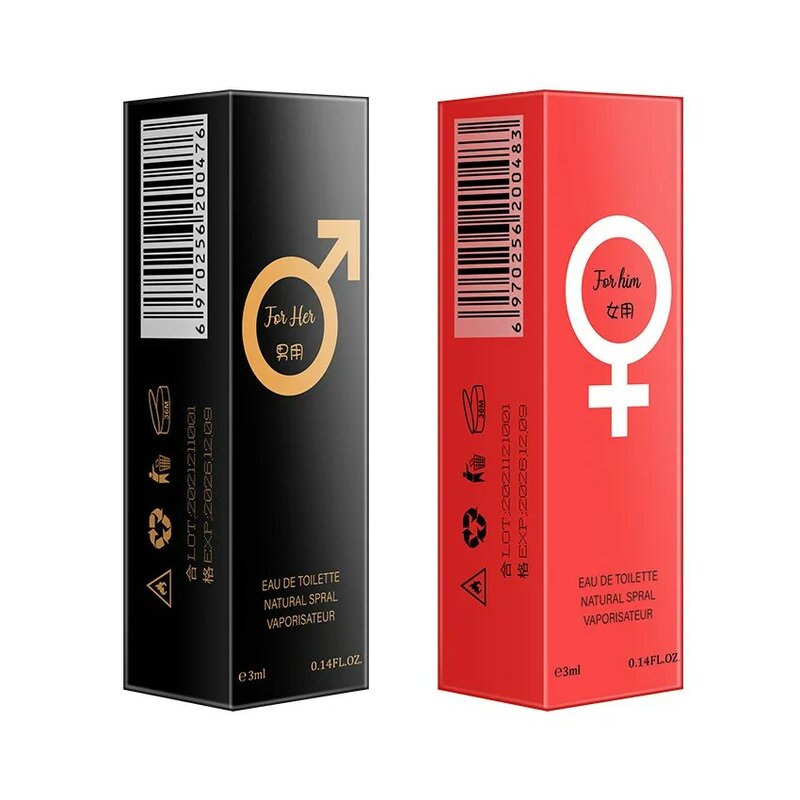 Perfume Original para hombre y mujer, Perfume Original para fiesta, atracción sexual opuesta, Perfume Flirting perfumado de 3ml