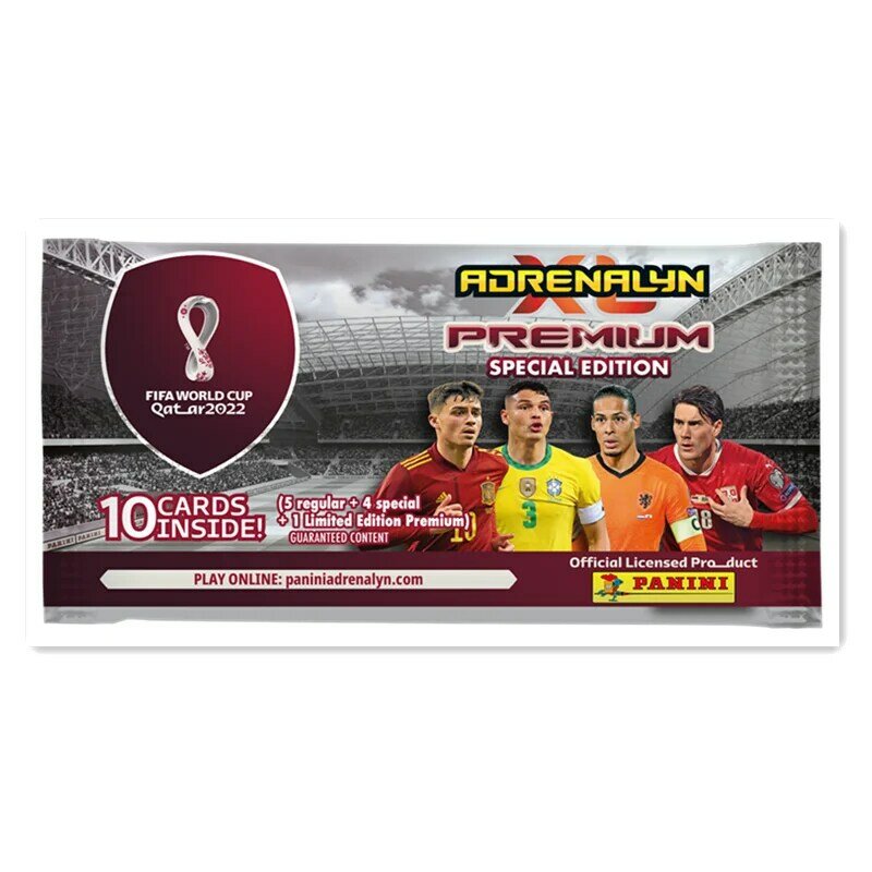 Panini Football Starsilver card catar World Cup colección de estrellas de fútbol Messi Ronaldo Football Limited Fan Cards Box Set