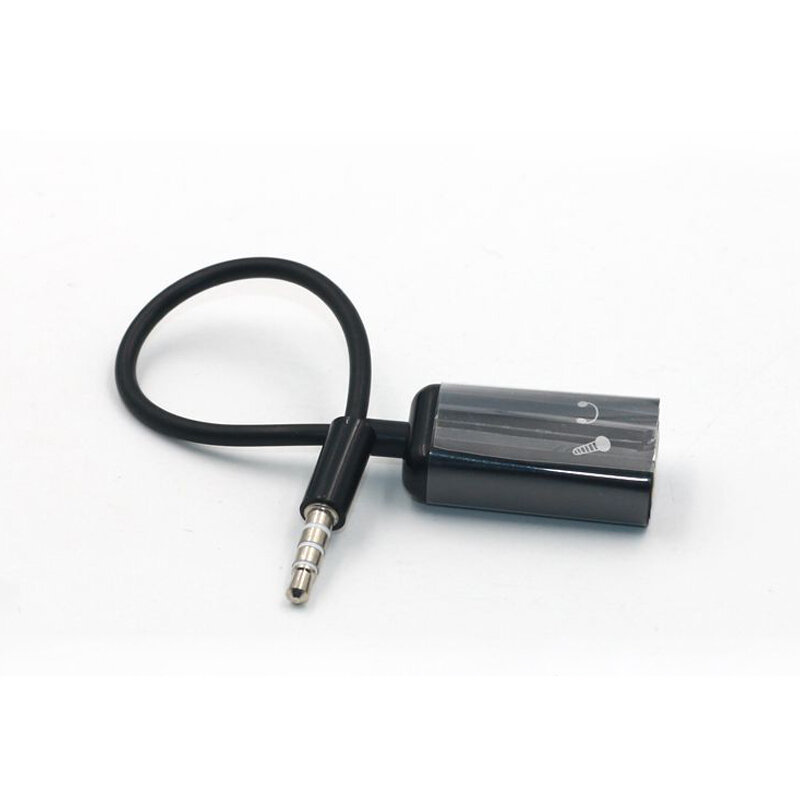 10-100 sztuk czarny 3.5mm Jack męski na kobiece słuchawki słuchawki Stereo rozdzielacz Audio do mikrofonem kabel Adapter