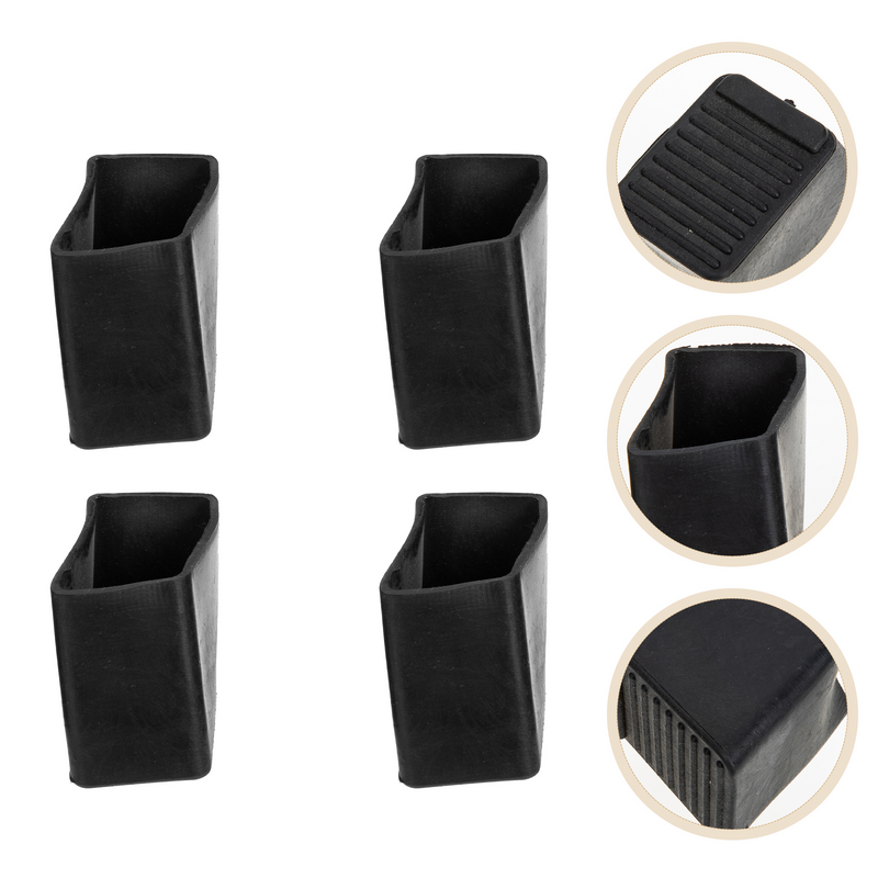 4Pcs Ladder Feet Covers Rubber Ladder Replacement Step Ladder Feet Mat Cushion Pads Ladder Accessories 2.5x3.5cm