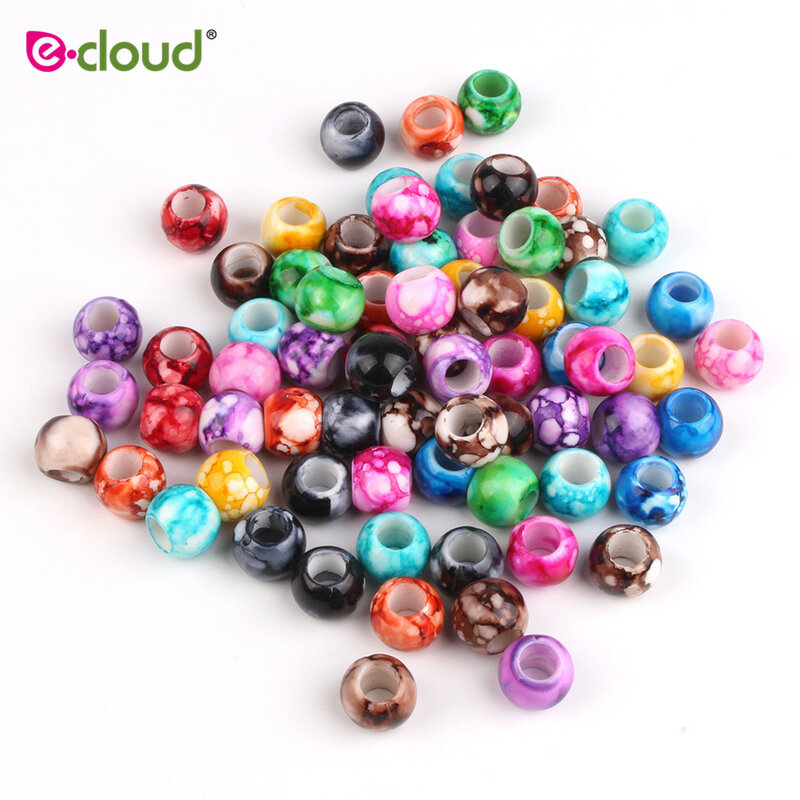 50pcs Kids Box Braids Beautiful Hair Beads for Child Multicoloured Beads for Hair Gift for Child in Braiding Hair Extensions
