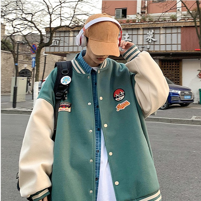 Harajuku Bomber Jackets Women Coat Men's Couple Baseball Jacket 2022 Spring Unisex Boyfriend Style Varsity Hiphop Streetwear