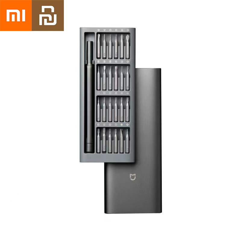 Xiaomi Mijia Screwdrive Kit 24 Precision Magnetic Bits Alluminum Box Screw Driver Xiaomi Smart Home Set Daily Use Screw Driver