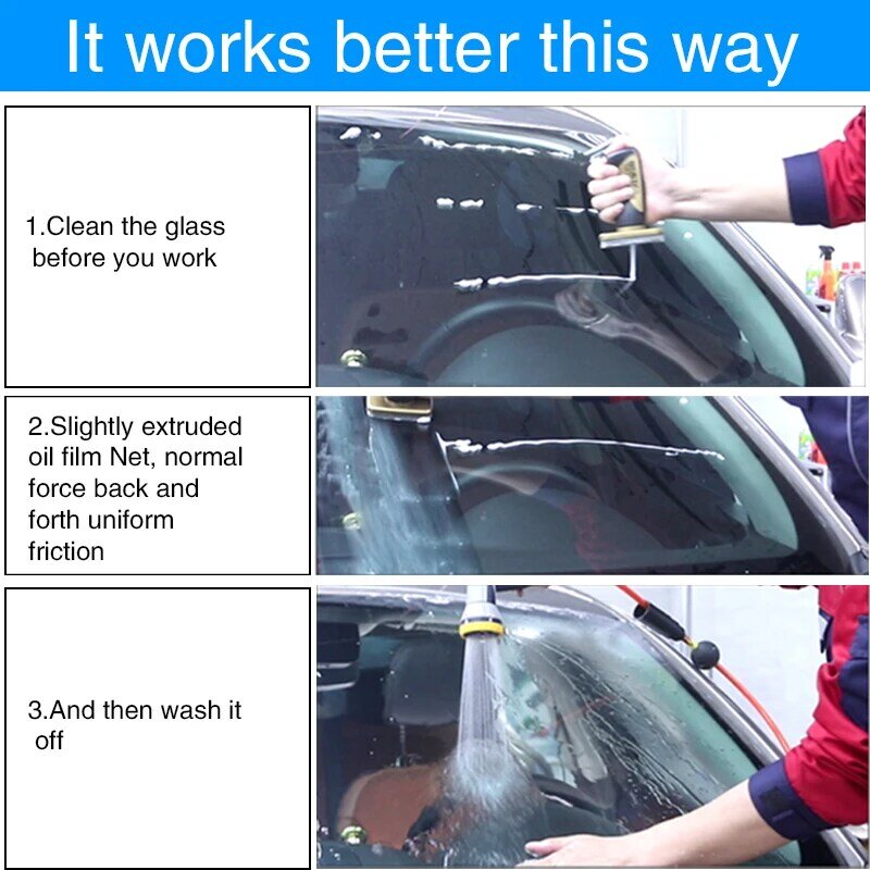 自動車用ガラスクリーナー,自動車用ガラス,研磨,洗浄および汚れの除去用,120ml