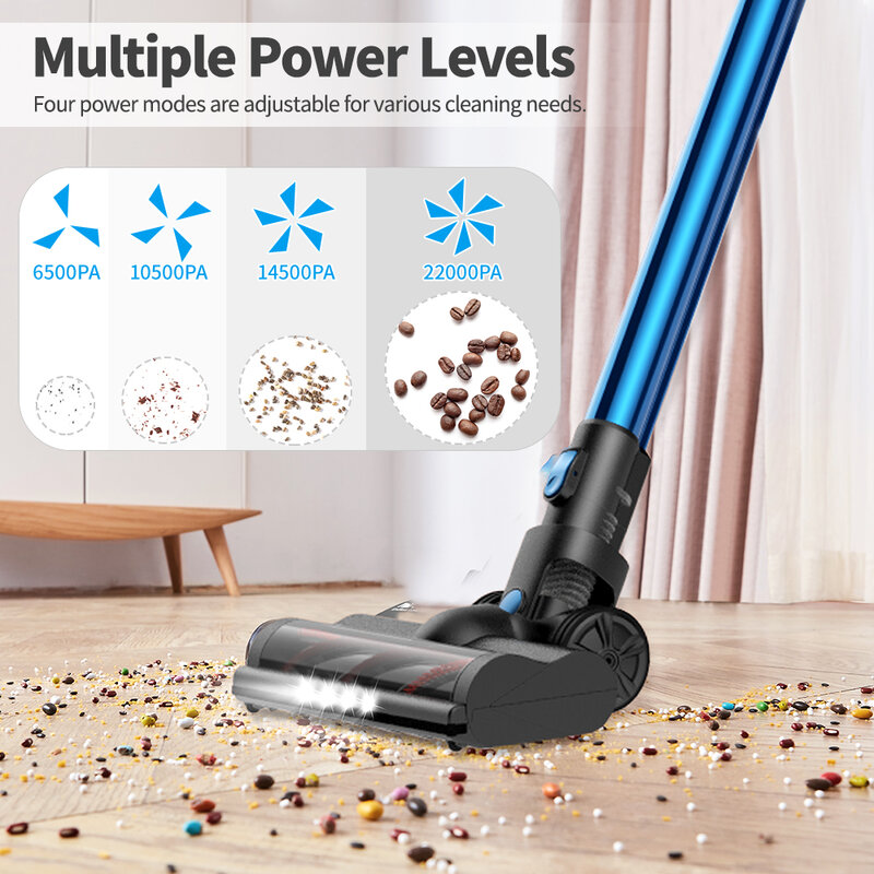 Proscenic P10 Pro Handheld Vacuum Cleaner 23kPa Suction 50min Runtime Hand Cordless Wireless Vacuum Cleaner for Home Carpet Car