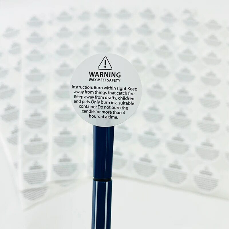 Ronde Clear Transparant Logo Stickers Plastic Vinyl Make Wimpers Label Afdrukken Custom Cosmetica Zelfklevende Duidelijke Etiketten