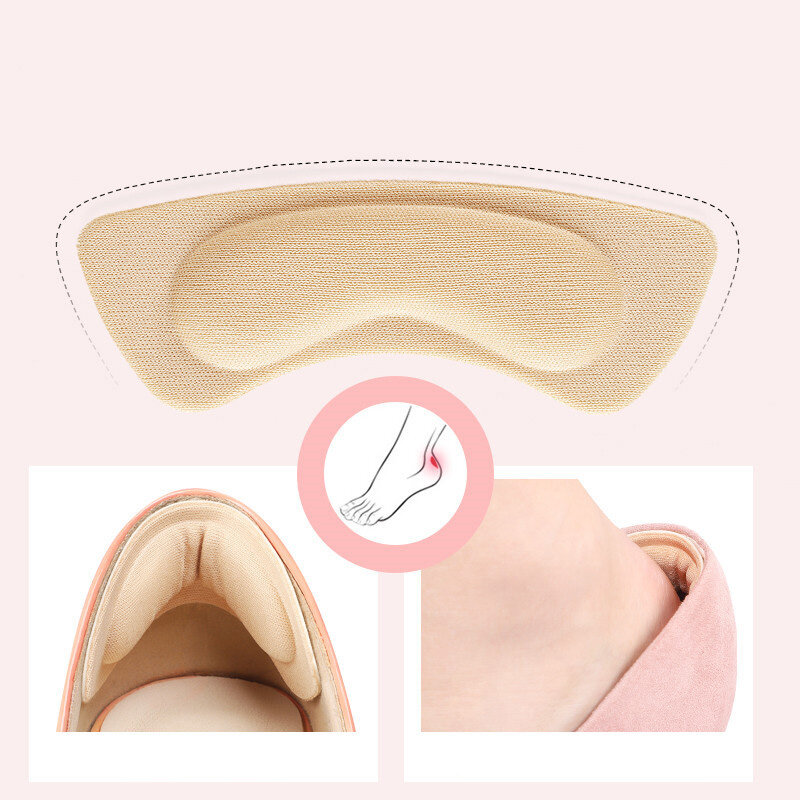 5 Pairs Sponge Heel Insoles Pain Relief Cushion Anti-wear Adhesive Feet Care Pads Heel Protector Sticker Adhesive Insole Patch
