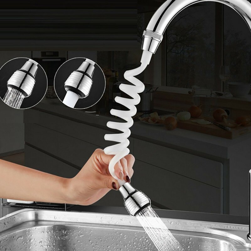 Tube d'extension de robinet de cuisine réglable, 1 pièce, salle de bain, filtre à eau, mousse, accessoires pratiques de cuisine