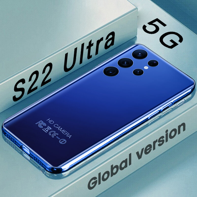 글로벌 버전 S22 울트라 스마트폰 안드로이드 7.3 인치 16GB 512GB, 잠금 해제 휴대폰 휴대전화 5G