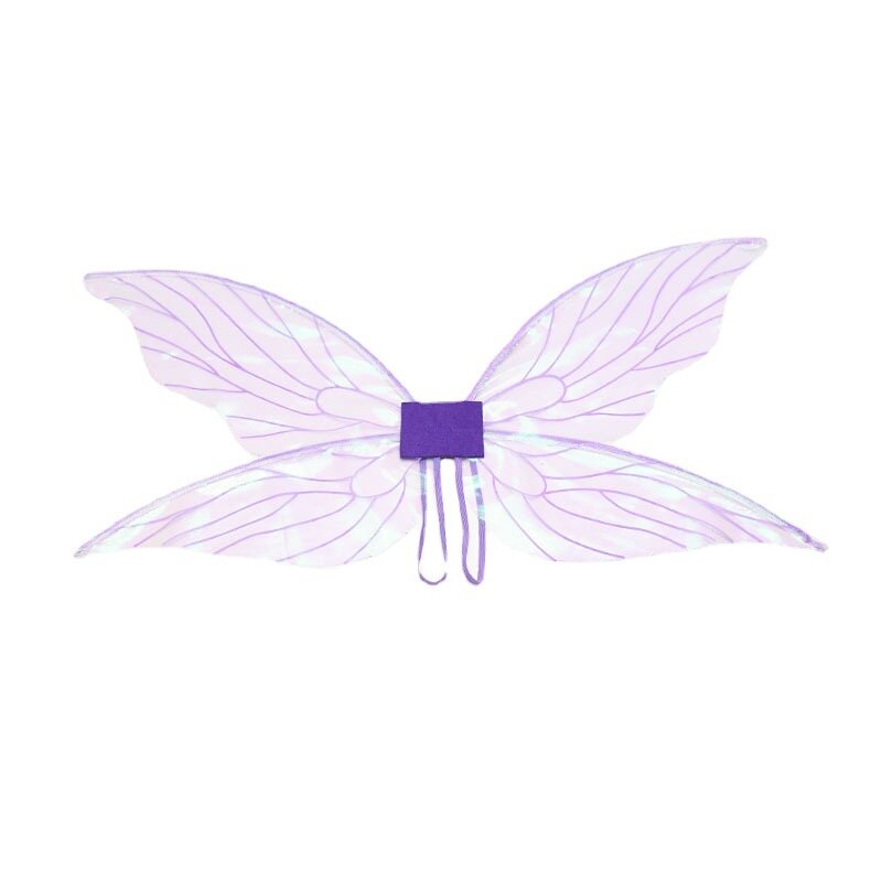 Robe ailes de fée papillon, ailes d'ange, accessoires de fête d'anniversaire pour filles, Cosplay de dessin animé, ailes d'elfe, vêtements de princesse