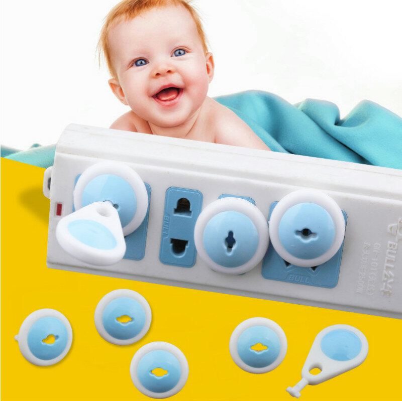 Neue 6 Pcs Russische EU Europäische Euro Standard Kind Elektrische Steckdose Stecker Zwei Phase Safe Lock Abdeckung für Baby kinder Sicherheit