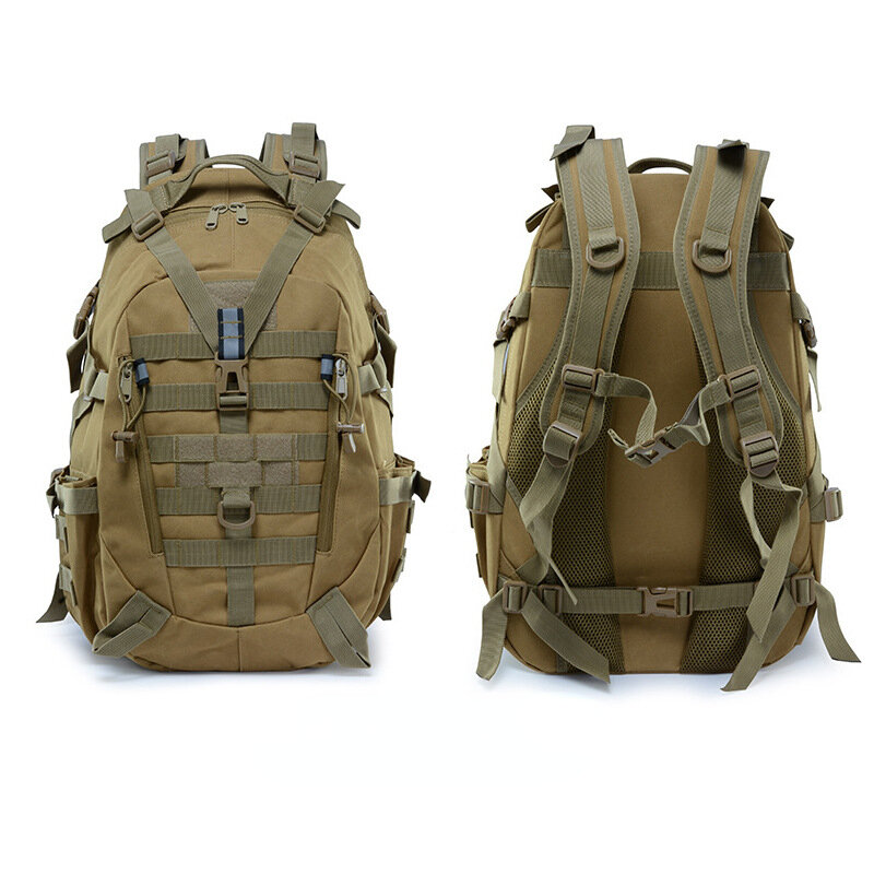 40L Camping Backpack Military Bag Men Travel Bags Tactical Army Molle Climbing Rucksack Hiking Outdoor Reflective Bag XA714A