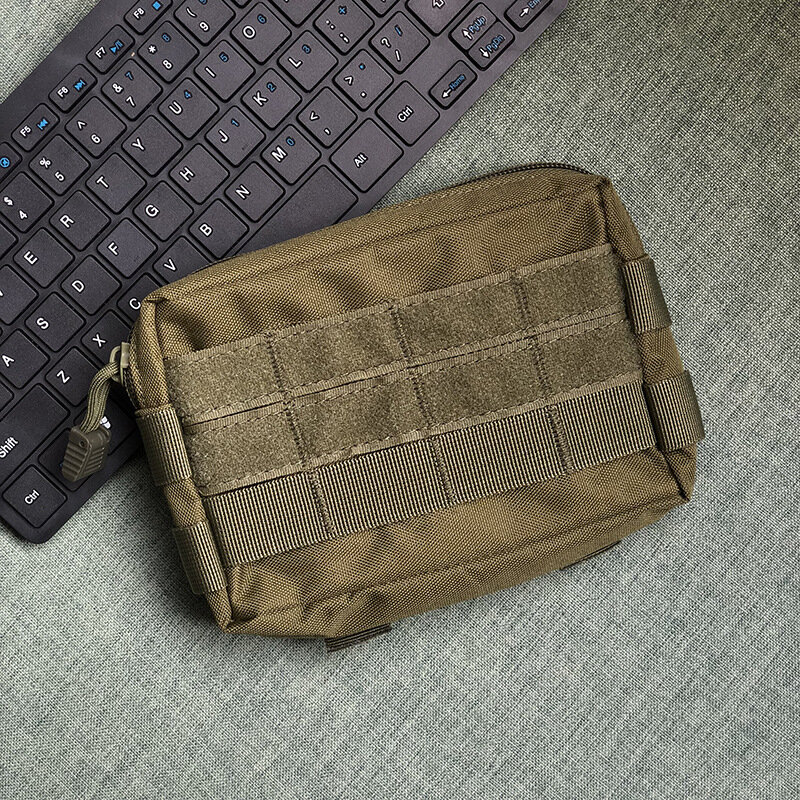Sac à main tactique Molle de plein air, sac à main de camouflage EDC chasse Camping accessoires Pack d'outils, sac de taille militaire Airsoft, poches de ceinture