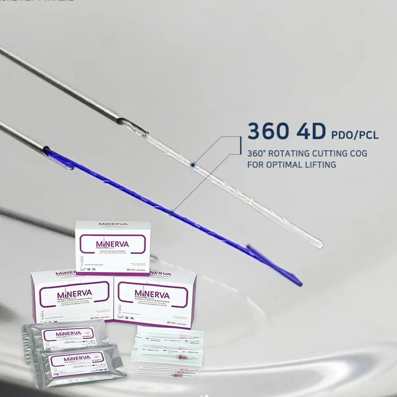 80pcs Korea Minerva pdo thread hilos tensores pdo faciales mono smooth collagen threads 30G25mm