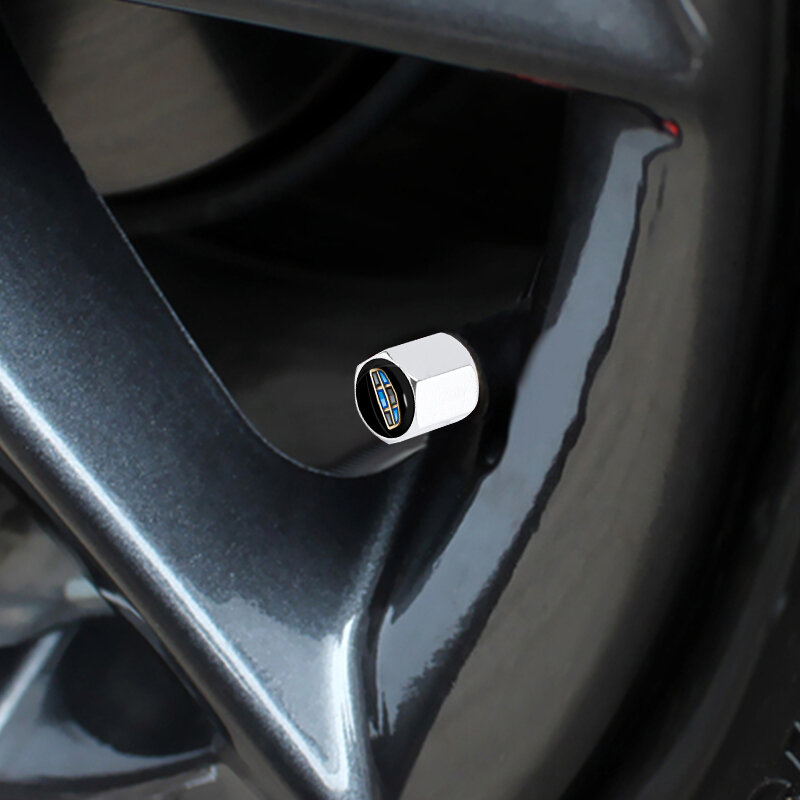 4pcs Theft Proof Car Wheel Tires Bolt-in Valve Caps for Chevrolet Captiva Corsa Spark Malibu Trax Caprice Camaro Accessories