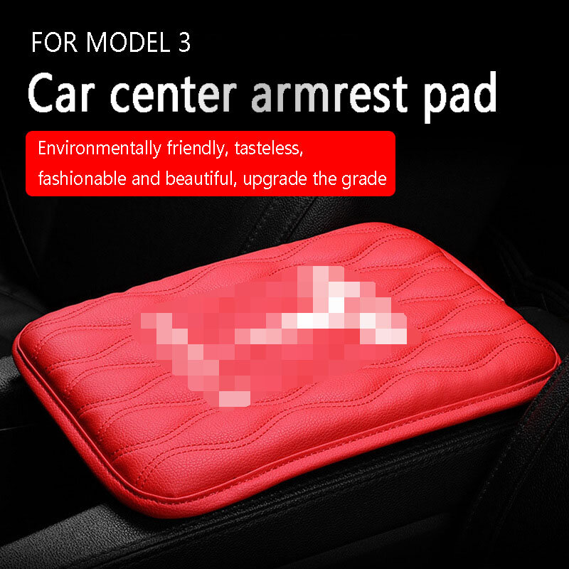 Voor Tesla Model 3 2022 Model Y 2021-2017 Accessoires Auto Armsteun Box Kussen Armsteun Doos Pad Beschermende Foam pad Accessoire