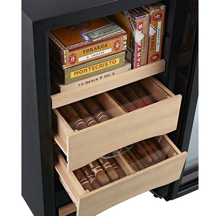 Semiconductor electronic Cigar Humidor Refrigerator with cedar wood