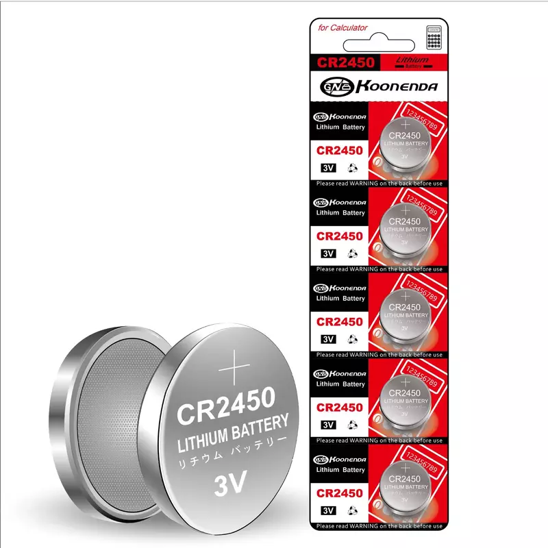 Pilas de botón alcalinas para coche, 10 piezas, CR2450, 3V, Control remoto, reloj electrónico, novedad de 2021