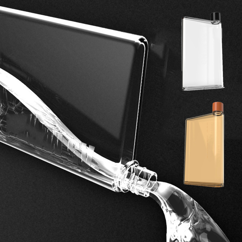 Bpa 프리 휴대용 종이 패드 물병, A5, A6 종이컵, 플랫 음료 주전자, 노트북 병