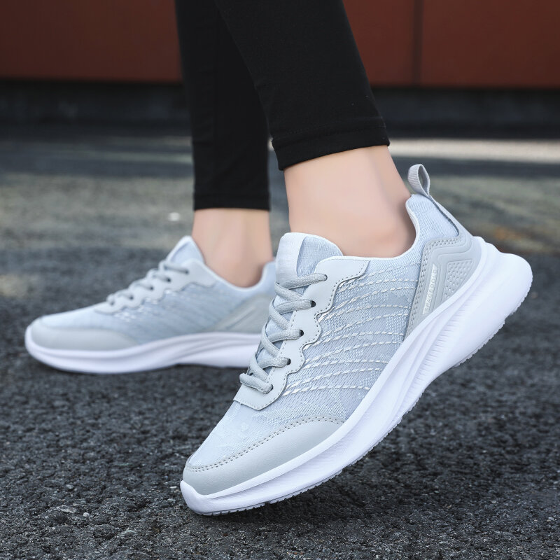 New Running Shoes Women's Shoes Breathable Sneakers Brand Light Casual Sports Shoes 2022 Outdoor Light Lace Fitness Shoes FUS913