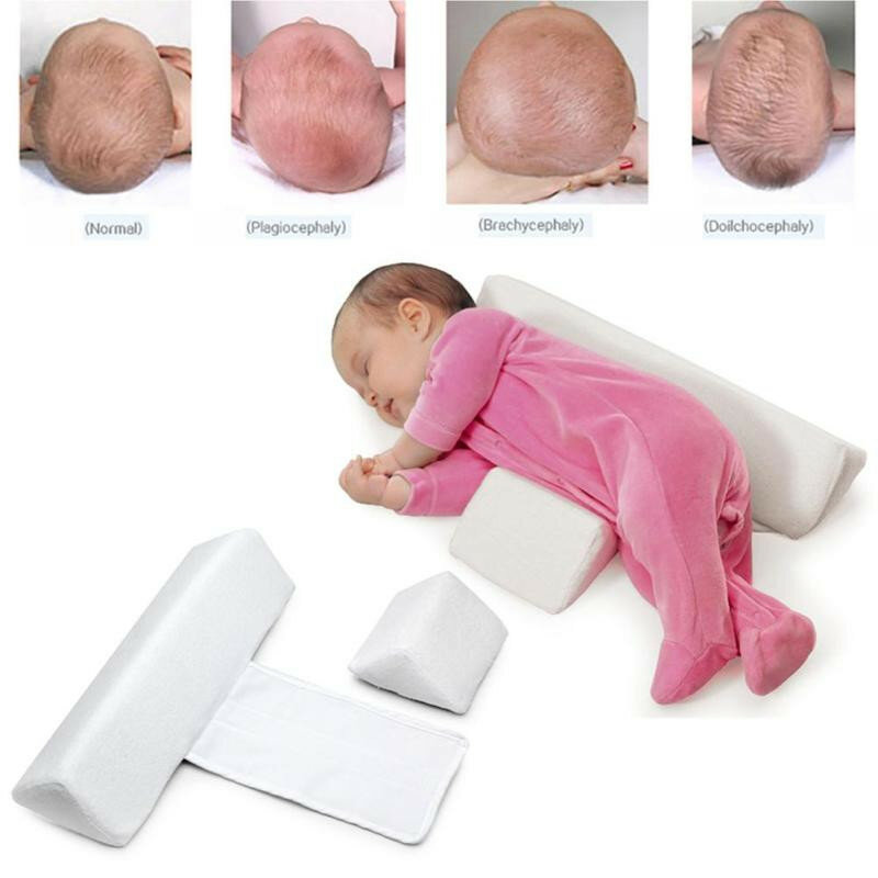 الوليد الطفل تشكيل التصميم وسادة مكافحة التمديد الجانب وسادة نوم مثلث الرضع الطفل تحديد المواقع وسادة ل 0-6 أشهر