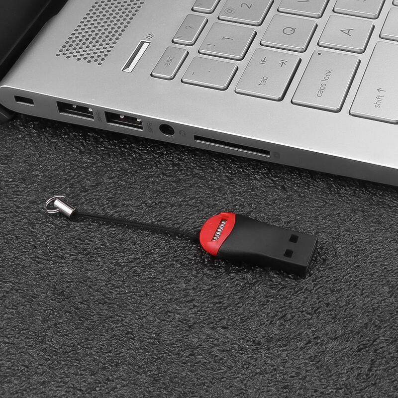 Mini Usb Adapter Usb 2,0 Kartenleser Adapter Micro SD SDHC TF Flash-Speicher Kartenleser Für Laptop Notebook Stecker reader Linie