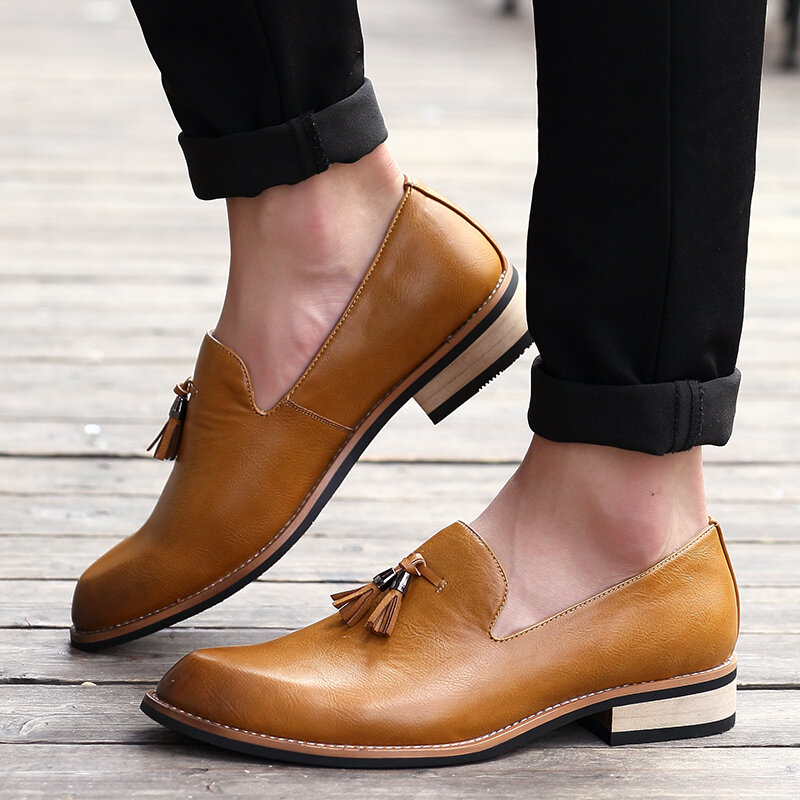 Loafers sapatos de barco tassel mocassins sapatos casuais sapatos casuais sapatos de couro casual sapatos diários