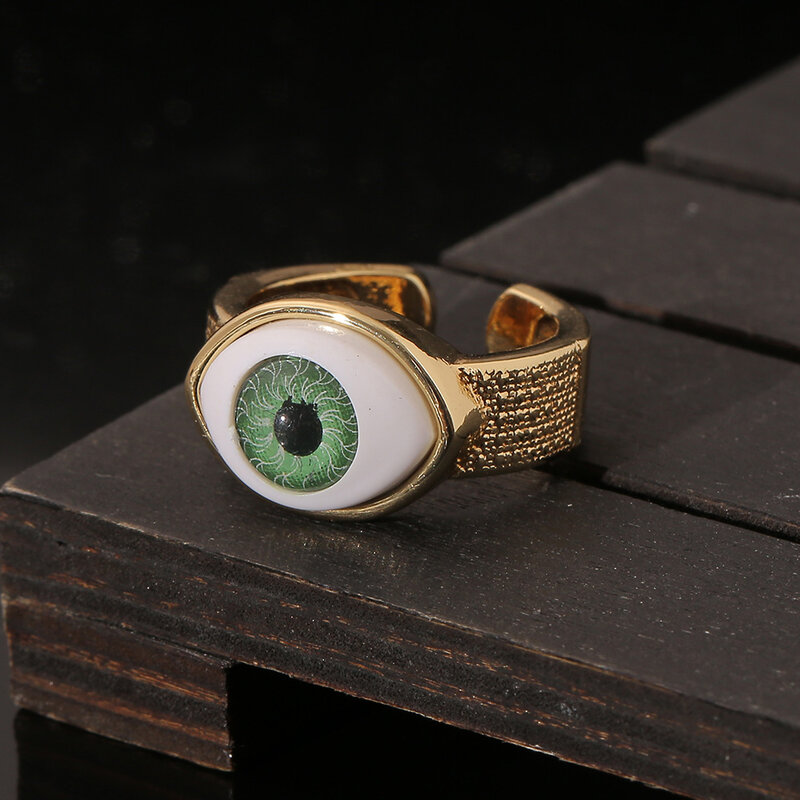 Женское кольцо с дьявольским глазом, в стиле хип-хоп