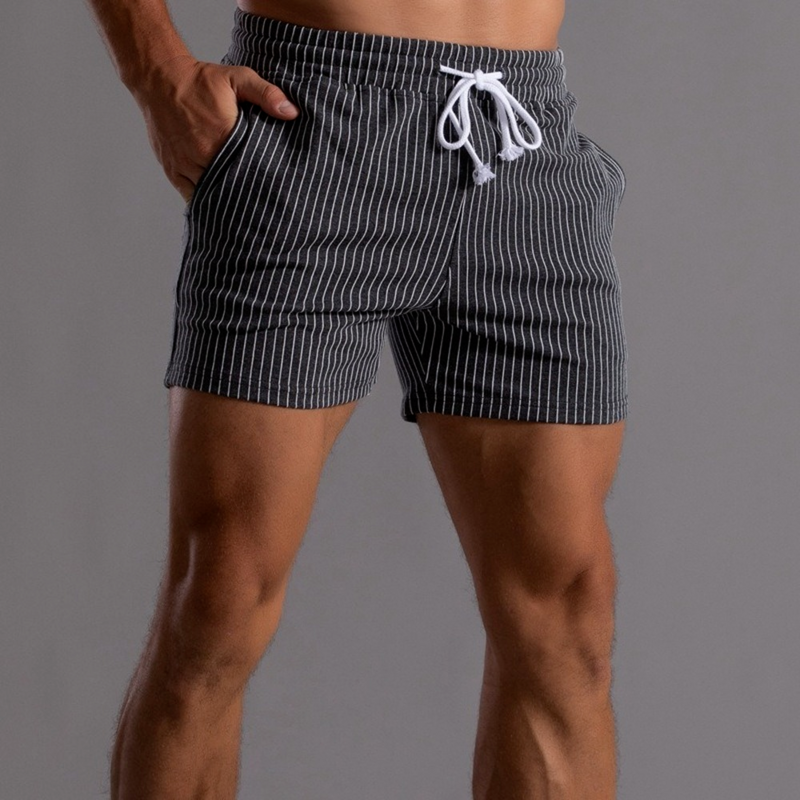 Pantaloncini in felpa a righe abbigliamento moda uomo pantaloncini da jogging elastici in vita abbigliamento sportivo abbigliamento da allenamento respirare corsa corta 2022