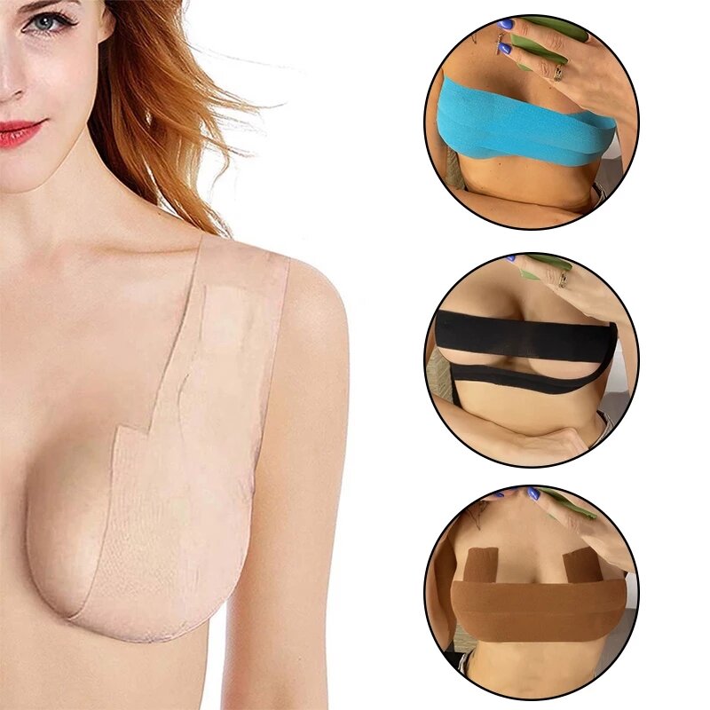 Boob Tape Bras For Women Adhesive Invisible Bra Nipple Pasties Covers Breast Lift Tape Push Up Bralette Strapless Pad Sticky1pcs