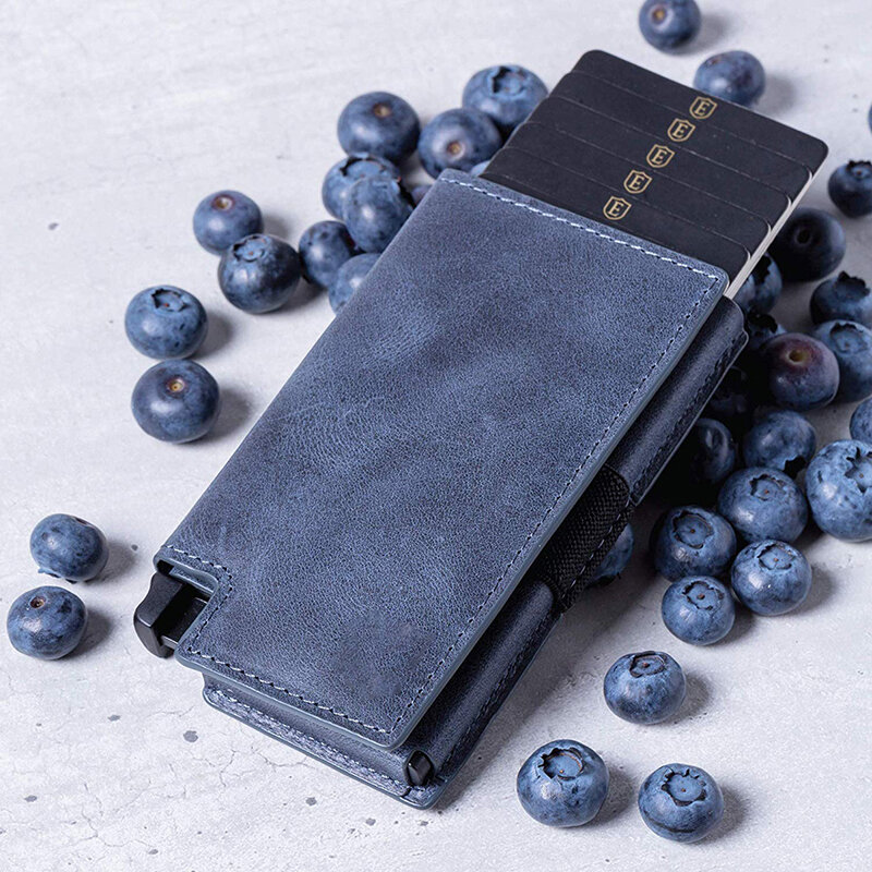 Customized Name 100% Genuine Leather Men's Wallet Card Holder Anti-Theft Credit Card Holder Rfid Wallet Retro Coins Money Wallet