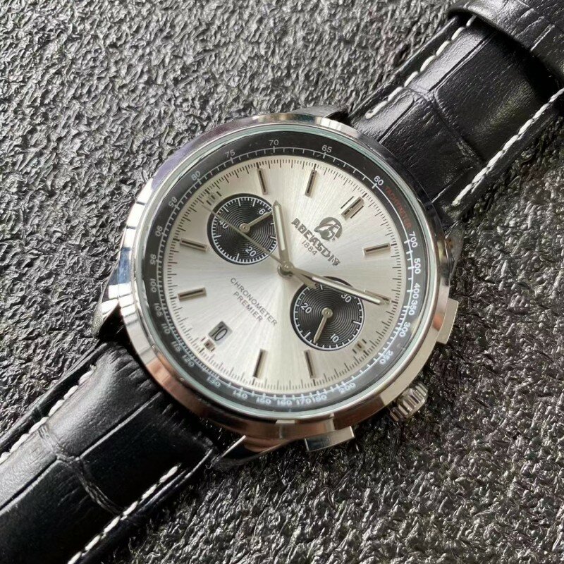 Wysokiej jakości Premier B01 chronograf Bentley Mulliner edycja limitowana skórzany pasek kwarcowy inteligentny zegarek dla mężczyzn Relogio Masculino