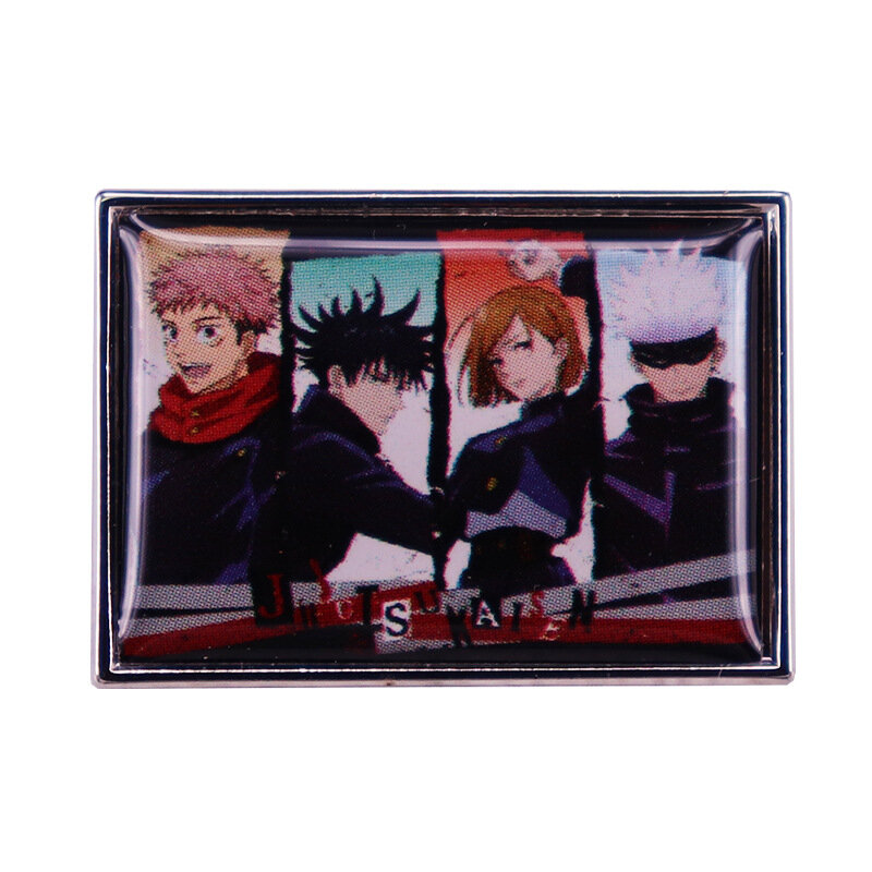 A0458 Anime Jujutsu Kaisen śliczne emalia przypinka broszka plecak torba kołnierz Lapel biżuteria dekoracyjna prezenty dla przyjaciół