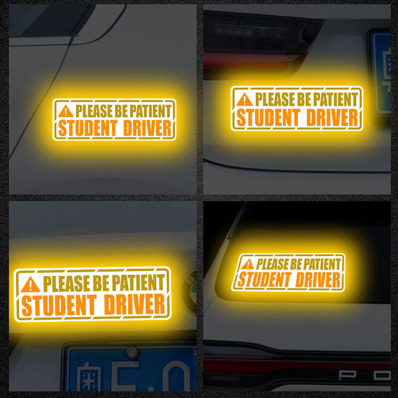Магнит для водителя, забавный светоотражающий предупреждающий магнит для студентов, подростков, для вождения